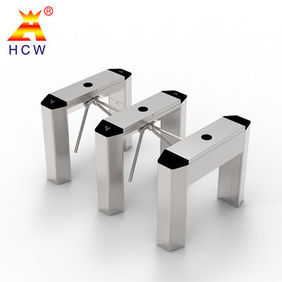240V Bridge Type Tripod Turnstile Gate 304 Stainless Steel For Train Station