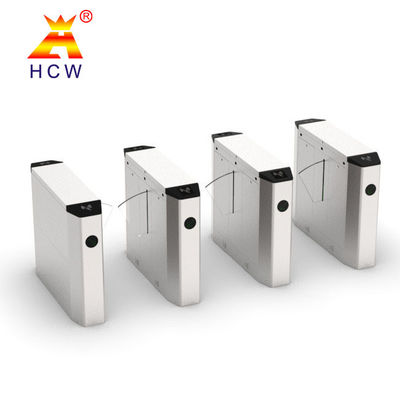 SS304 Flap Barrier Turnstile Office Building Turnstiles 550mm Channel Width