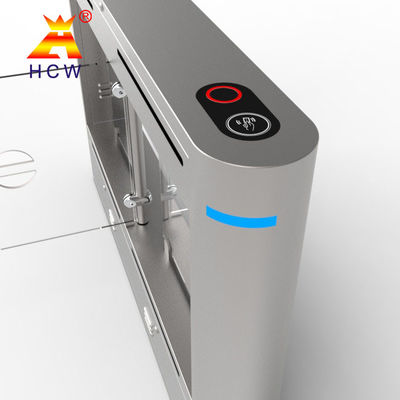 Pedestrian Swing Turnstile Gate 304 Stainless Steel Cabinet With Face Recognition