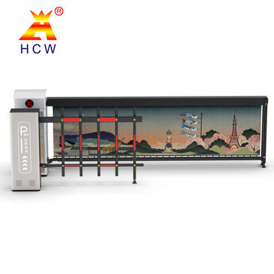 Parking Advertising Barriers Supports License Plate Recognition / Face Recognition