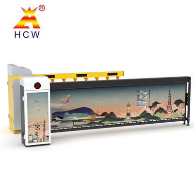 Advertising Parking Lot Barrier Gate Automatic With License Plate Recognition