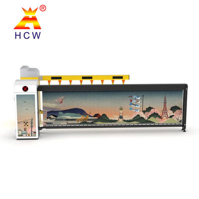 Advertising Parking Lot Barrier Gate Automatic With License Plate Recognition