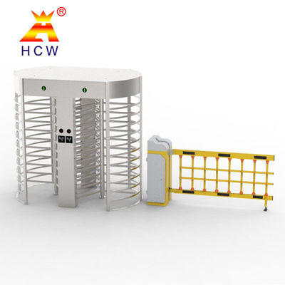 Construction Site Full Height Turnstile Gate Double Channel full automatic