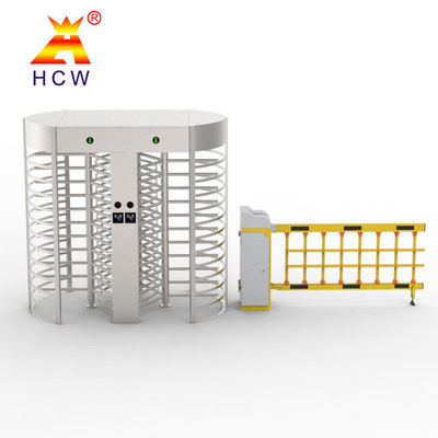 Construction Site Full Height Turnstile Gate Double Channel full automatic