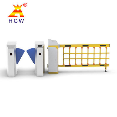 IP65 Flap Barrier Turnstile Dynamic Temperature Measurement Face Recognition