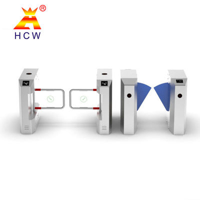 Baffle Flap Barrier Turnstile QR Code Face Recognition Waist Height Turnstile