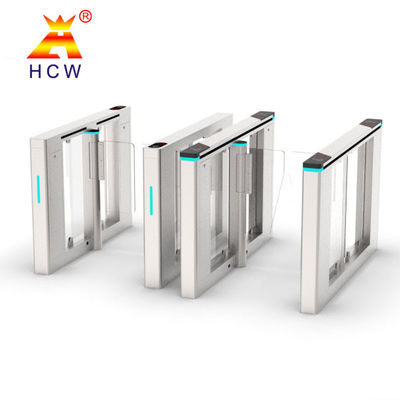 Bi Direction Speed Turnstile Gate 0.3s High Speed With Face Fingerprint Recognition