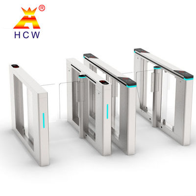 Bi Direction Speed Turnstile Gate 0.3s High Speed With Face Fingerprint Recognition
