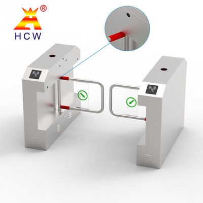 Anti Rush Face Recognition Turnstile Single Pole 500mm Width Swing Barrier Gate