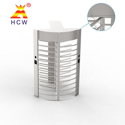 Revolving Full Height Turnstile Gate RFID 2D Readers For Pedestrian