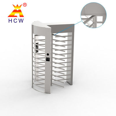 Revolving Full Height Turnstile Gate RFID 2D Readers For Pedestrian