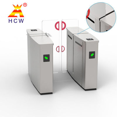 304 Stainless Steel Sliding Turnstile Barrier Gate High Security Infrared Anti Pinch