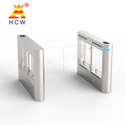 Pedestrian Access Control CW406 Swing Barrier Turnstile Gate With SS304 Cabinet