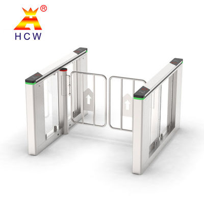 Customized Turnstile Security Gates 30W Swing Barrier Gate With Card Reader