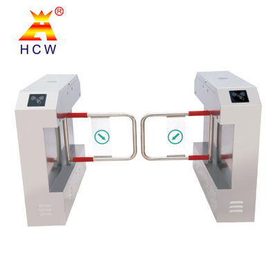 SS304 Face Recognition Turnstile DC Motor 24V Working Voltage Bidirectional Walk