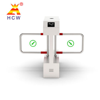 SS304 Face Recognition Turnstile DC Motor 24V Working Voltage Bidirectional Walk