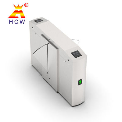 SS304 Flap Barrier Turnstile Pedestrian Access Control System 25W For Airport