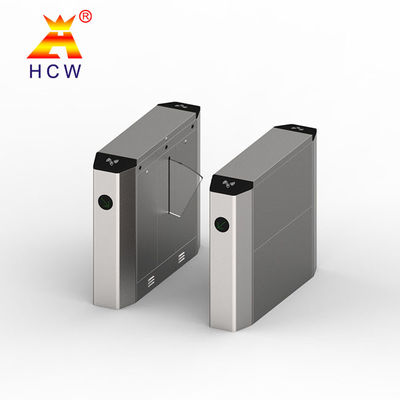 SS304 Flap Barrier Turnstile Office Building Turnstiles 550mm Channel Width