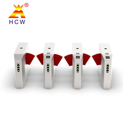 Traffic Management Acrylic Wing Gate Turnstile 50/60HZ For Subway Metro