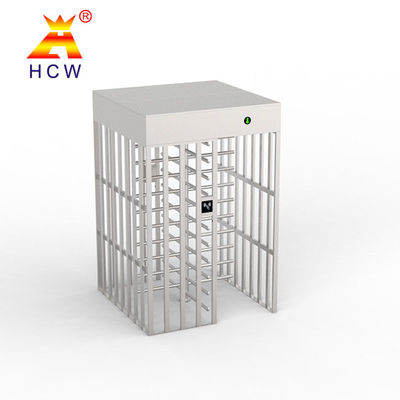 Full Height Construction Site Turnstiles Bidirectional RFID Card Rotating Entrance Gate