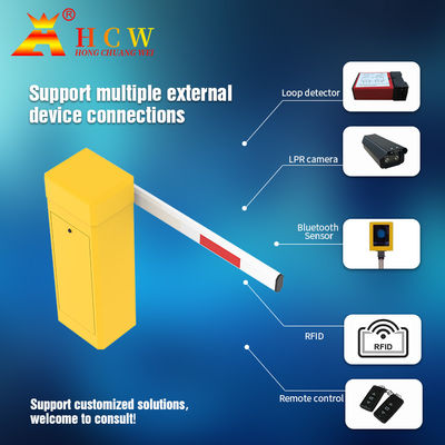 Electric Boom Barrier  DC24V Anti-Corrosion Anti-Fading  For Parking Lot 3~6s Adjustable