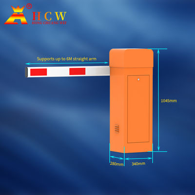 ANPR System Traffic Boom Barrier Gate With LED Light Arm Vehicle traffic control