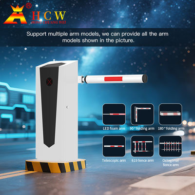 HCW Barrier Gate Remote Control Parking Barrier System OEM Custom Electric Servo Motor