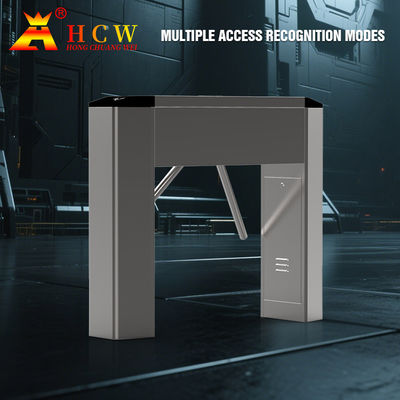 RFID Card Reader Tripod Turnstile Gate 240V ARM Control For Pedestrian
