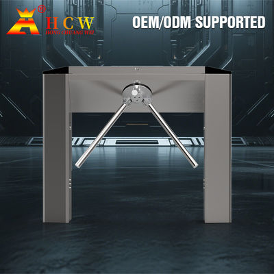 RFID Card Reader Tripod Turnstile Gate 240V ARM Control For Pedestrian