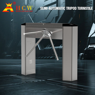 RFID Card Reader Tripod Turnstile Gate 240V ARM Control For Pedestrian