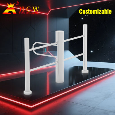 Waist High QR Code Reader Swing Barrier Turnstile 300-800mm Entrance Width