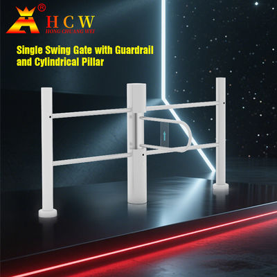 Waist High QR Code Reader Swing Barrier Turnstile 300-800mm Entrance Width