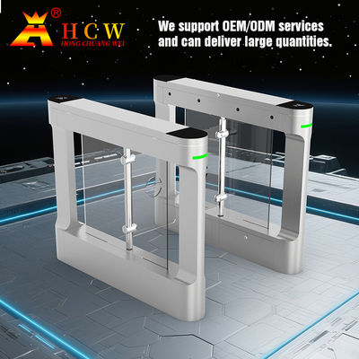 HCW Turnstile Swing Gate Controlled Access Train Station Facial Recognition Security