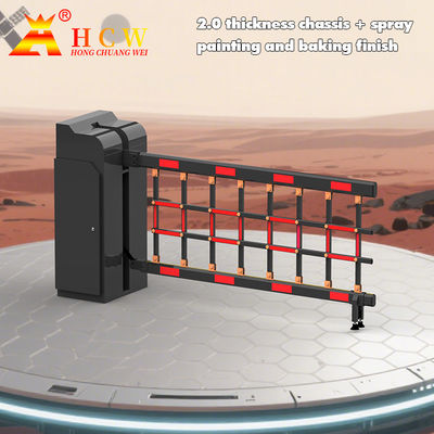 Parking Lot Fence Arm Barrier Gate CE EMC 3-6m Boom Length