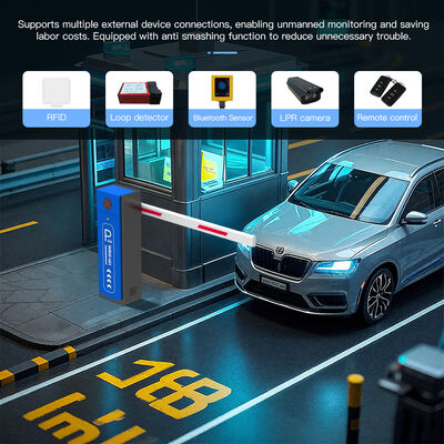 HCW 24V Adjustable Arm Speed Pole Barrier Gate with 2-6m Boom Length for High Safety Parking Control