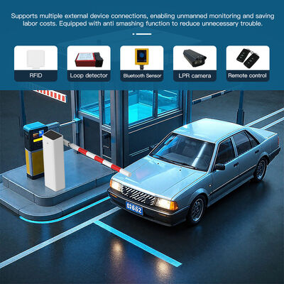 HCW Smart System Parking Barrier Gate with License Plate Recognition and Automatic Lifting for Efficient Traffic Control
