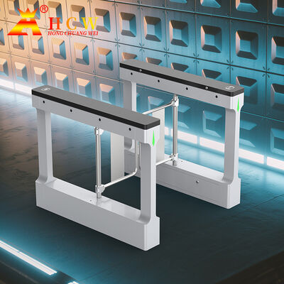 HCW Smart Swing Barrier Turnstile with Face Recognition RFID Card Reader and 4 Million Cycles Life
