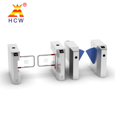 Baffle Flap Barrier Turnstile QR Code Face Recognition Waist Height Turnstile