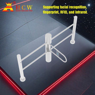 Waist High QR Code Reader Swing Barrier Turnstile 300-800mm Entrance Width