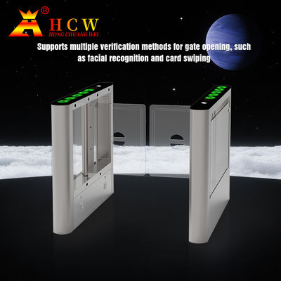 HCW CE फेस रिकॉग्निशन टर्नस्टाइल एंट्रेंस गेट्स IP54 वाटरप्रूफ द्विदिश